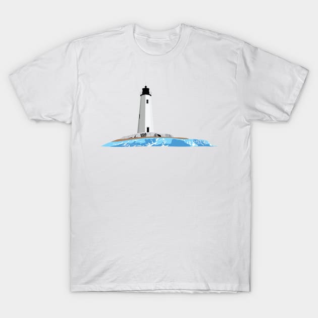 New Point Light House T-Shirt by CanossaGraphics